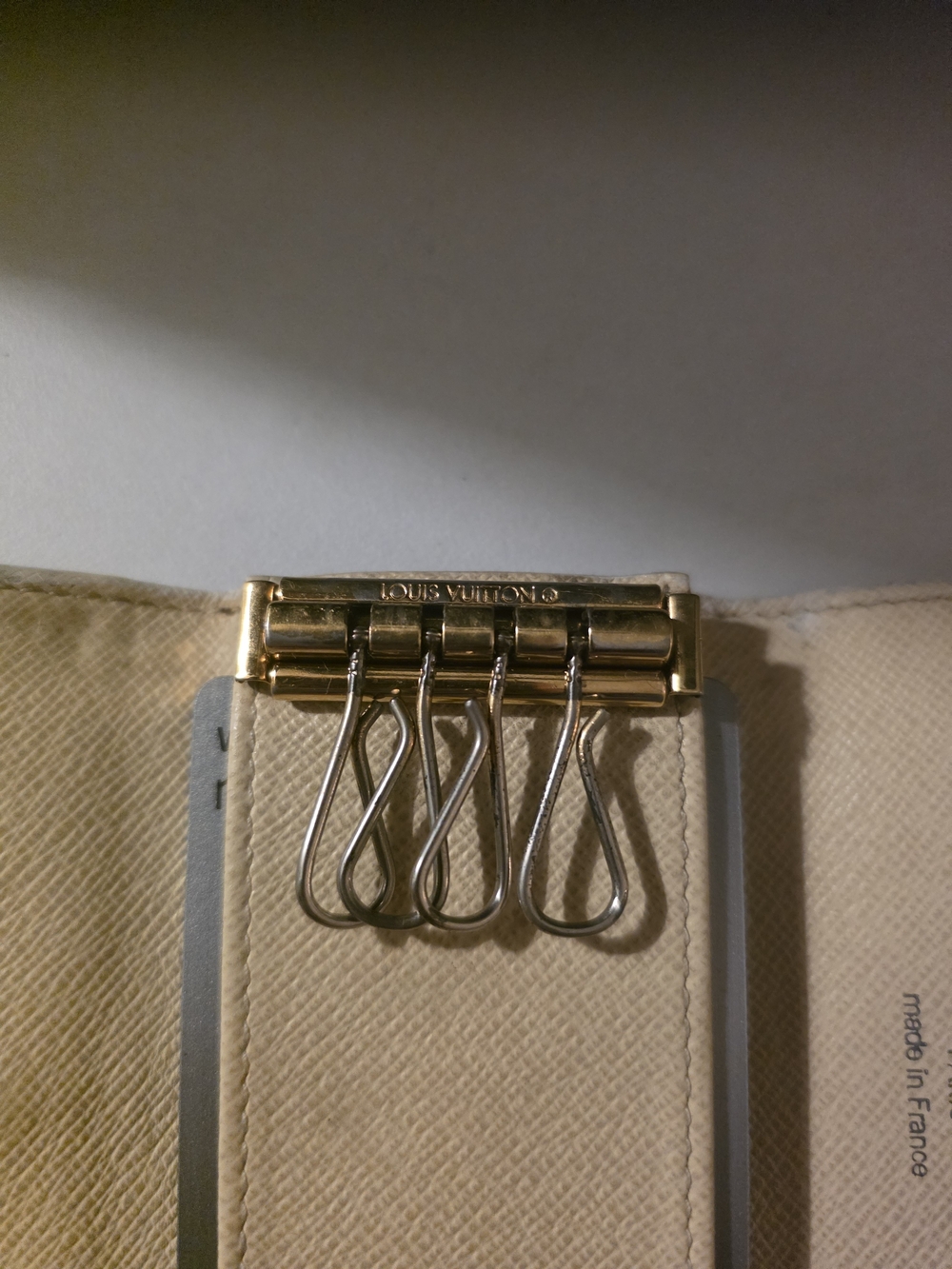 Louis Vuitton Damier Azur Key/ Card Pouch in Cream/Blue - Picture 5 of 6